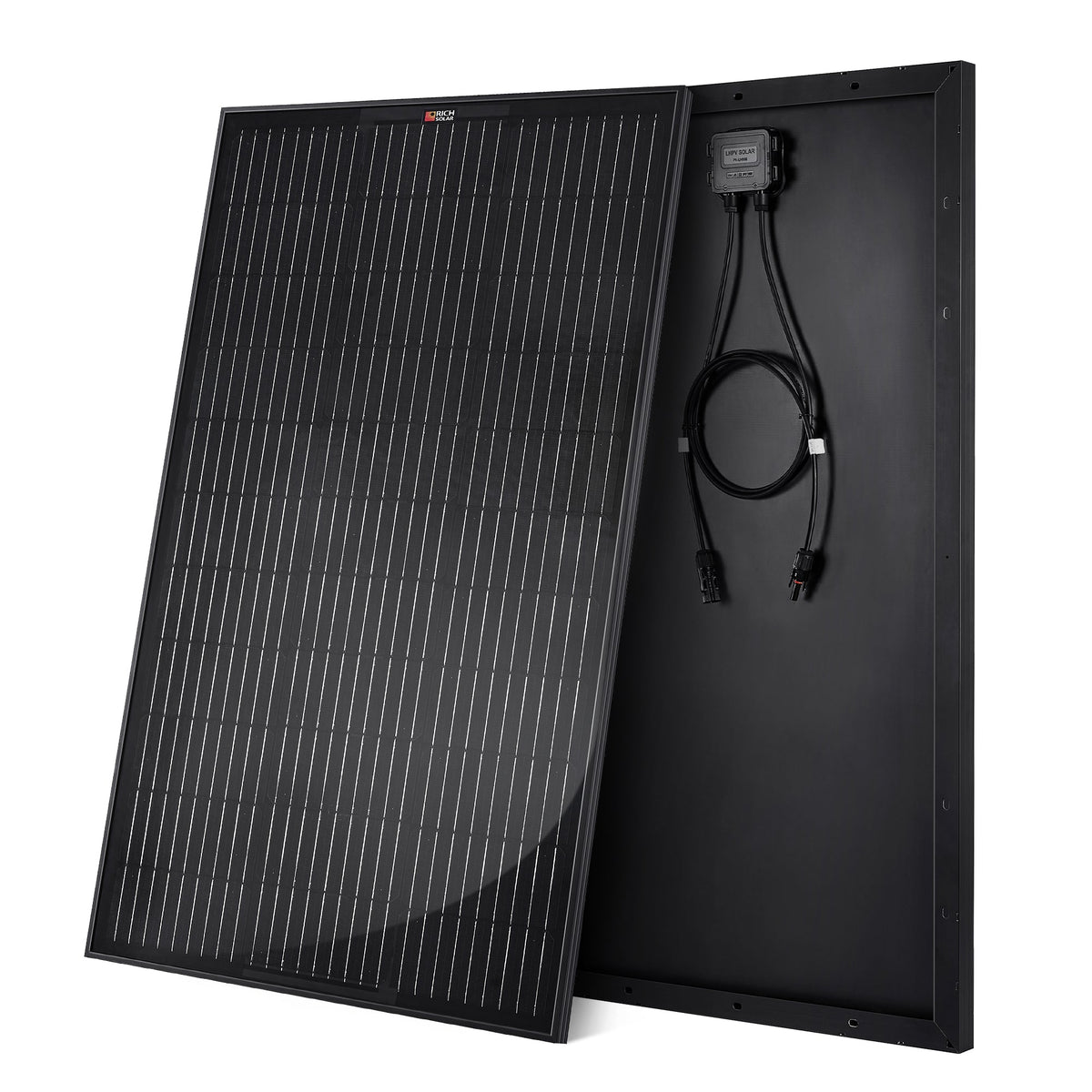 MEGA 100 ONYX | 100 Watt Solar Panel | Premier 12V Off-Grid Solar Panel for Vans, Campers, Boats | 25-Year Output Warranty | UL Certified