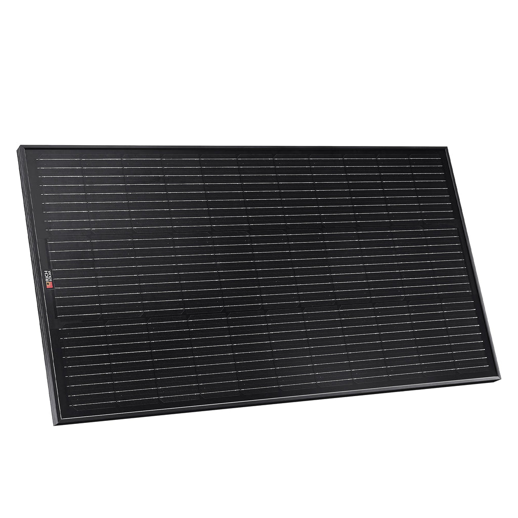 MEGA 100 ONYX | 100 Watt Solar Panel | Premier 12V Off-Grid Solar Panel for Vans, Campers, Boats | 25-Year Output Warranty | UL Certified