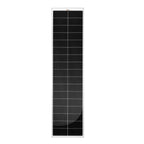 MEGA 130 SLIM | 130 Watt Slim Solar Panel | Compact 12V Narrow Panel for Vans, Campers, Boats  | 25-Year Output Warranty | UL Certified