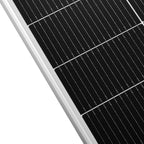 MEGA 130 SLIM | 130 Watt Slim Solar Panel | Compact 12V Narrow Panel for Vans, Campers, Boats  | 25-Year Output Warranty | UL Certified