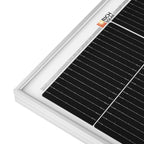 MEGA 130 SLIM | 130 Watt Slim Solar Panel | Compact 12V Narrow Panel for Vans, Campers, Boats  | 25-Year Output Warranty | UL Certified