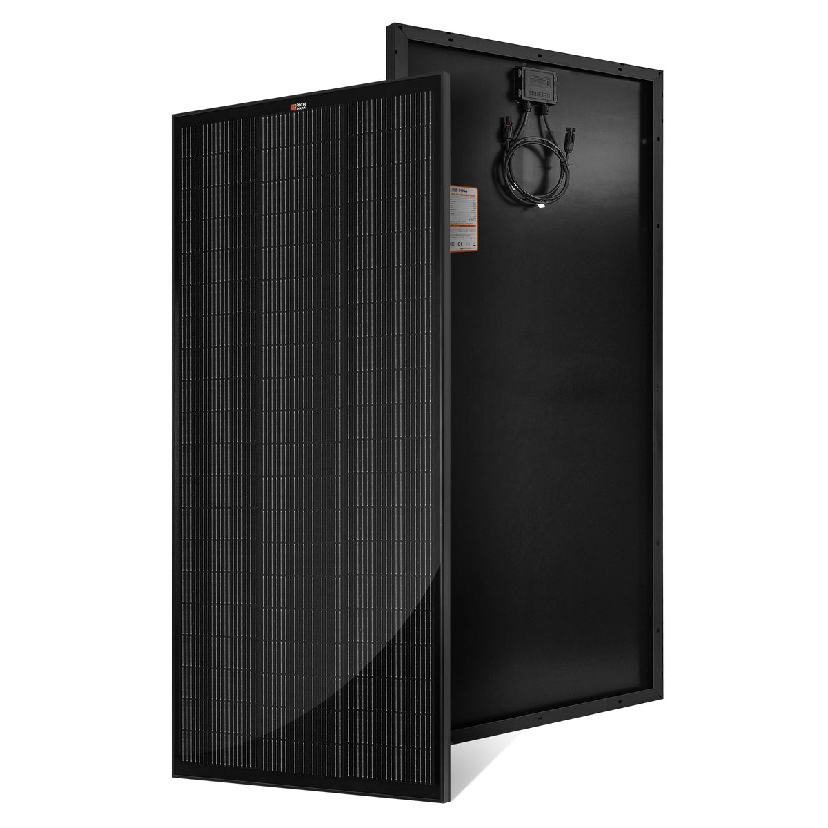 MEGA 200 PRO ONYX | 200 Watt 24 Volt Solar Panel | Premium 24V Off-Grid Solar Panel for RVs, Trailers, Cabins | 25-Year Output Warranty | UL Certified