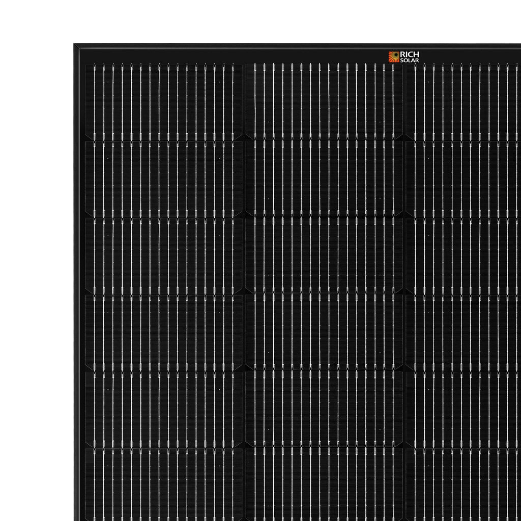 MEGA 250 ONYX | 250 Watt Solar Panel | Premier 12V Off-Grid Solar Panel for RVs, Vans, Boats | 25-Year Output Warranty | UL Certified