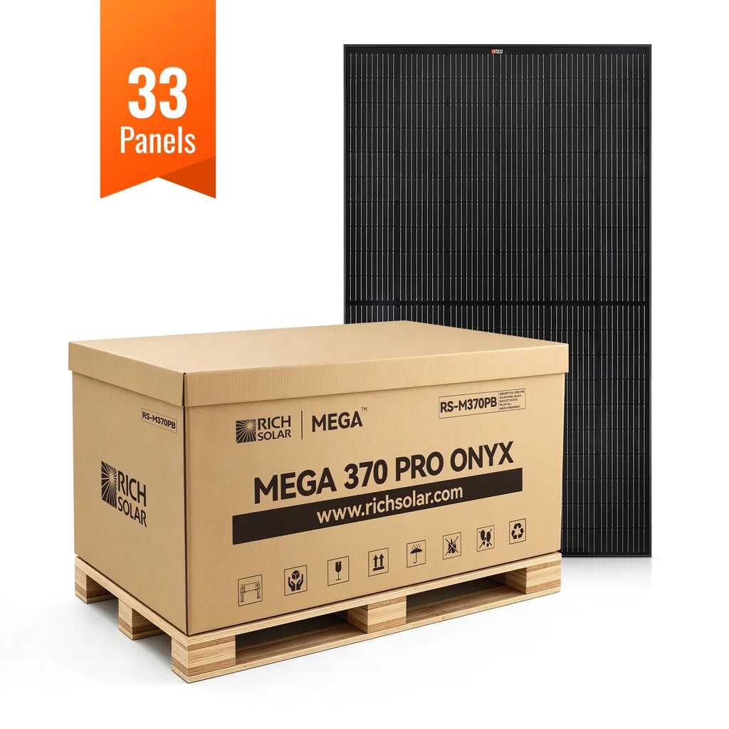 Rich Solar MEGA 370 PRO ONYX 370 Watt Solar Panels - Off Grid Stores
