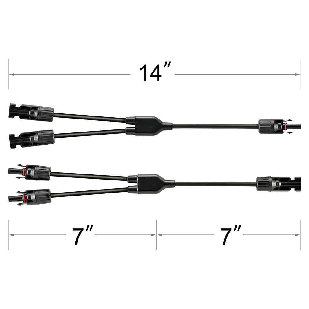 Rich Solar Y Branch Parallel Adapters 2 To 1