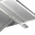 Single-Panel Adjustable Solar Pole Mount Bracket Kit | 36.6" Crossbar | 25°–90° Tilt | Supports 100–250W Solar Panels | Fits Poles Up to 5"
