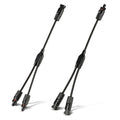 Y Branch 2-to-1 Solar Panel Parallel Adapters | Weatherproof PV Adapters for Solar Connection | Plug and Play