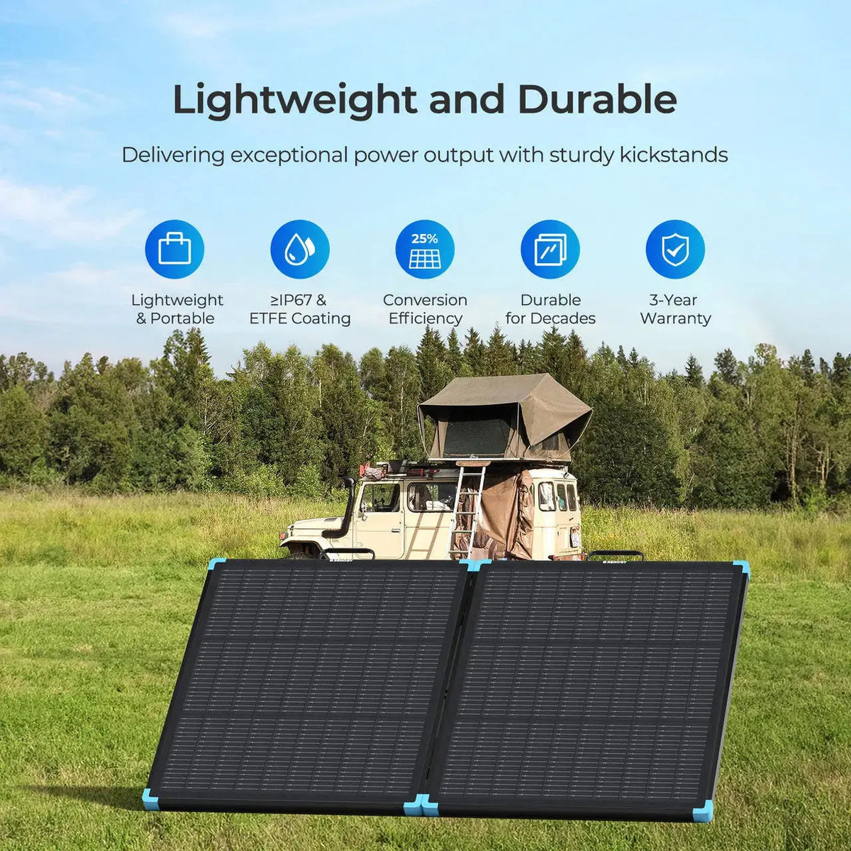 100/300W N-Type Lightweight Portable Solar Panel Suitcase