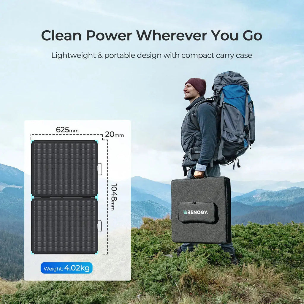 100/300W N-Type Lightweight Portable Solar Panel Suitcase