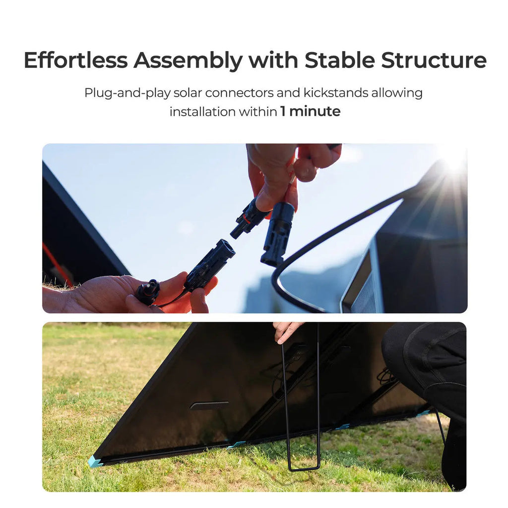 100/300W N-Type Lightweight Portable Solar Panel Suitcase