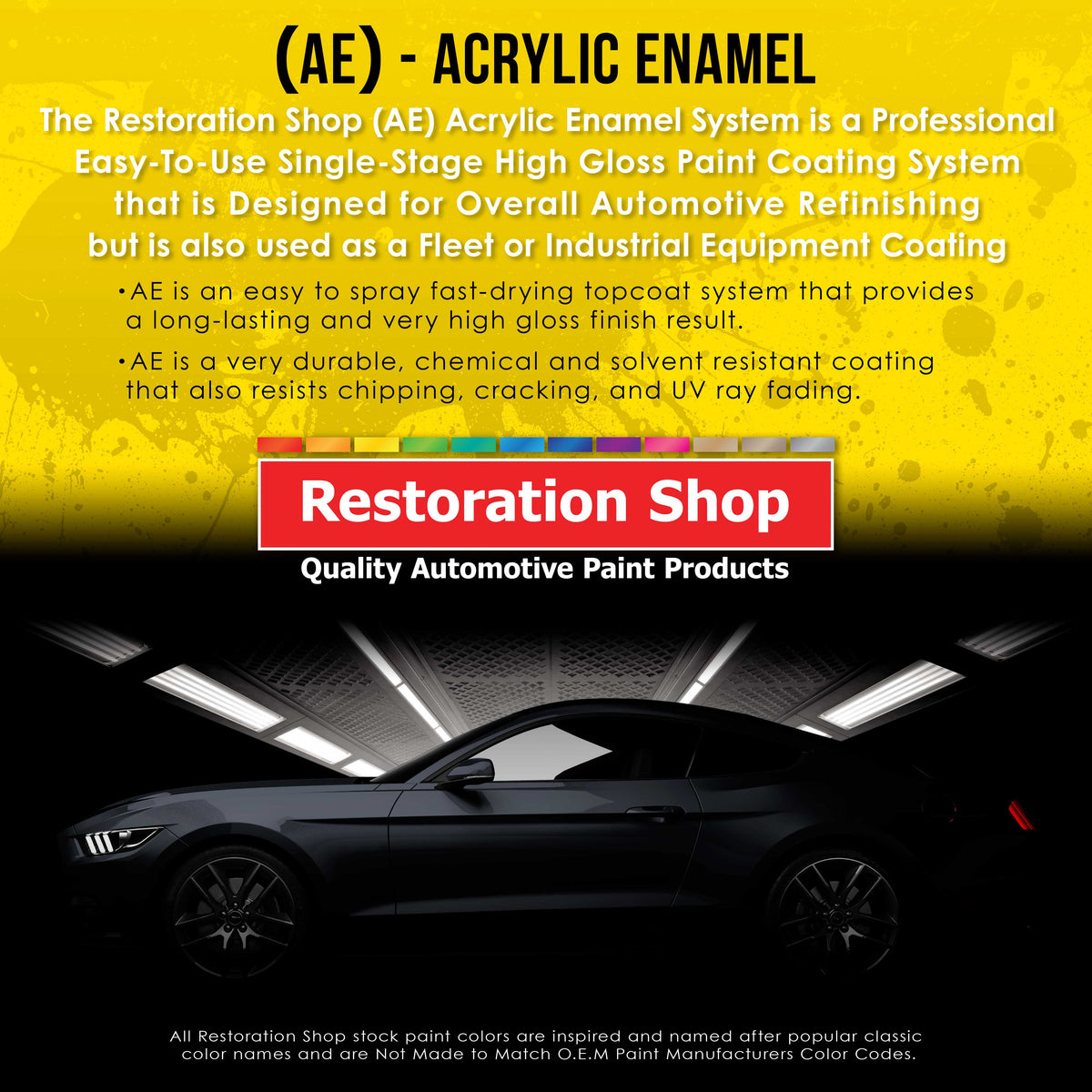 Rock Moss Green Acrylic Enamel Auto Paint - Complete Gallon Paint Kit - Professional Single Stage Automotive Car Truck Coating, 8:1 Mix Ratio 2.8 VOC