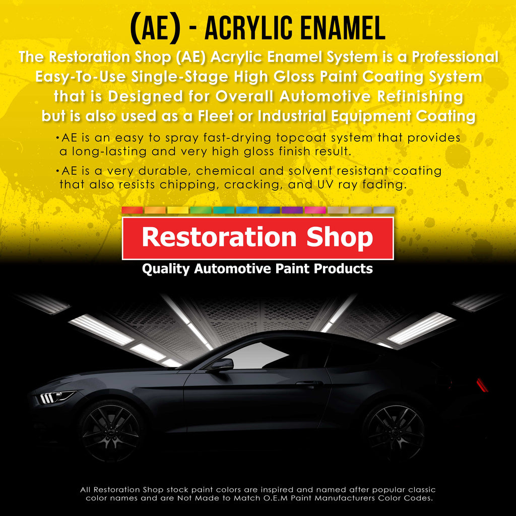 Cashmere Gold Metallic Acrylic Enamel Auto Paint - Complete Quart Paint Kit - Professional Single Stage Automotive Car Coating, 8:1 Mix Ratio 2.8 VOC
