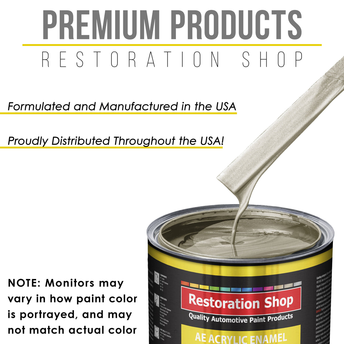 Gold Mist Metallic Acrylic Enamel Auto Paint (Complete Gallon Paint Kit) Professional Single Stage Automotive Car Truck Coating, 8:1 Mix Ratio 2.8 VOC