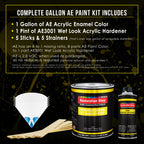 Cobra Blue Metallic Acrylic Enamel Auto Paint - Complete Gallon Paint Kit - Professional Single Stage Automotive Car Coating, 8:1 Mix Ratio 2.8 VOC