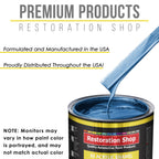 Intense Blue Metallic Acrylic Enamel Auto Paint - Complete Gallon Paint Kit - Professional Single Stage Automotive Car Coating, 8:1 Mix Ratio 2.8 VOC