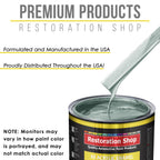 Frost Green Metallic Acrylic Enamel Auto Paint - Complete Quart Paint Kit - Professional Single Stage Automotive Car Coating, 8:1 Mix Ratio 2.8 VOC