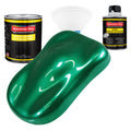 Rally Green Metallic Acrylic Enamel Auto Paint - Complete Quart Paint Kit - Professional Single Stage Automotive Car Coating, 8:1 Mix Ratio 2.8 VOC