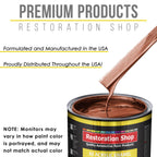 Saddle Brown Firemist Acrylic Enamel Auto Paint - Complete Gallon Paint Kit - Professional Single Stage Automotive Car Coating, 8:1 Mix Ratio 2.8 VOC