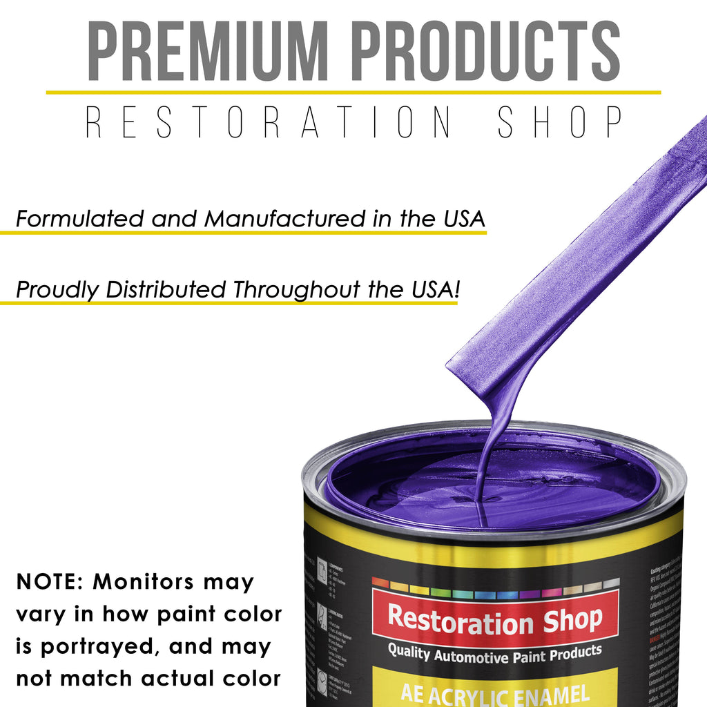Firemist Purple Acrylic Enamel Auto Paint - Complete Gallon Paint Kit - Professional Single Stage Automotive Car Truck Coating, 8:1 Mix Ratio 2.8 VOC