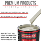 Ermine White - Acrylic Lacquer Auto Paint - Complete Gallon Paint Kit with Medium Thinner - Professional Automotive Car Truck Guitar Refinish Coating