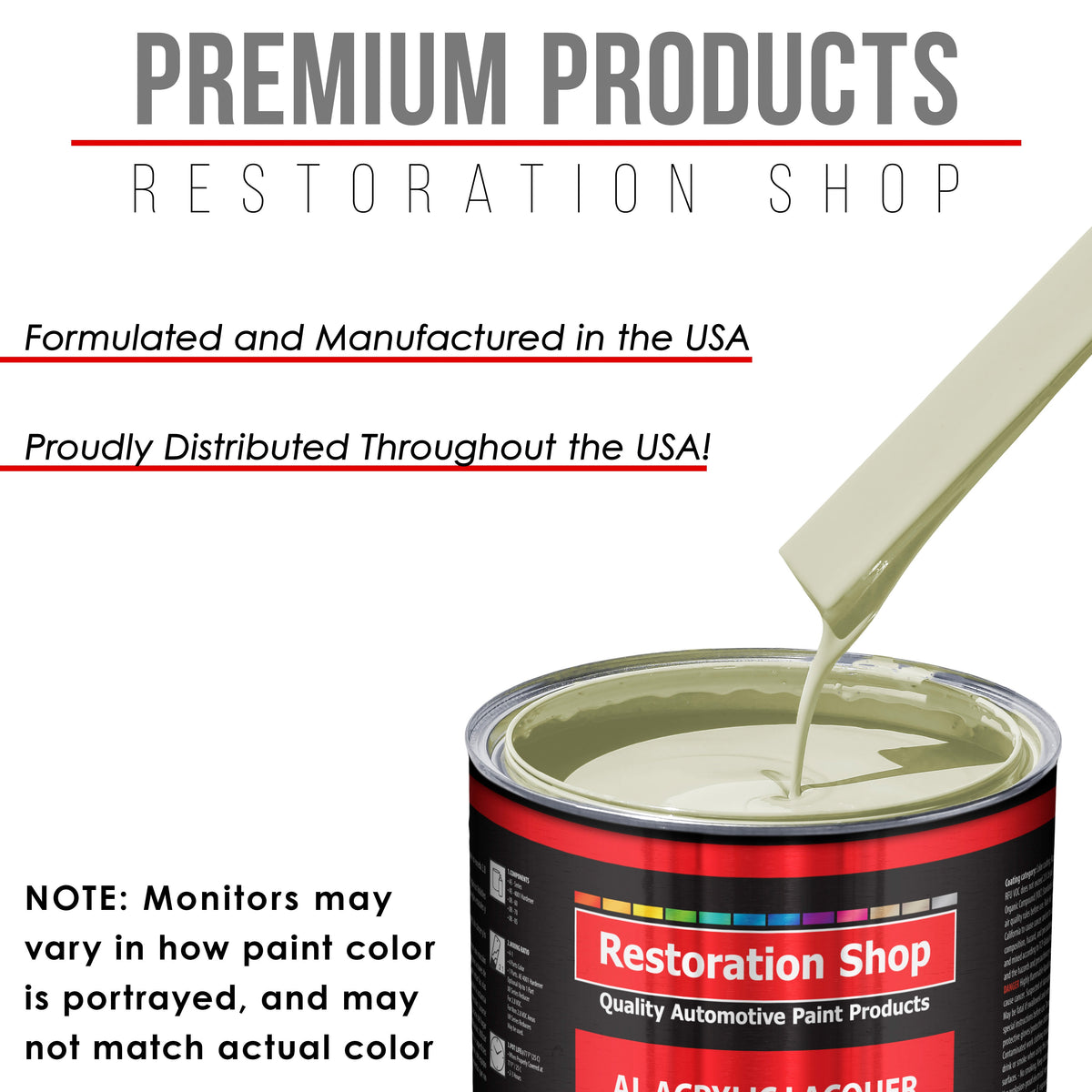 Grand Prix White - Acrylic Lacquer Auto Paint - Complete Gallon Paint Kit with Medium Thinner - Professional Automotive Car Truck Refinish Coating