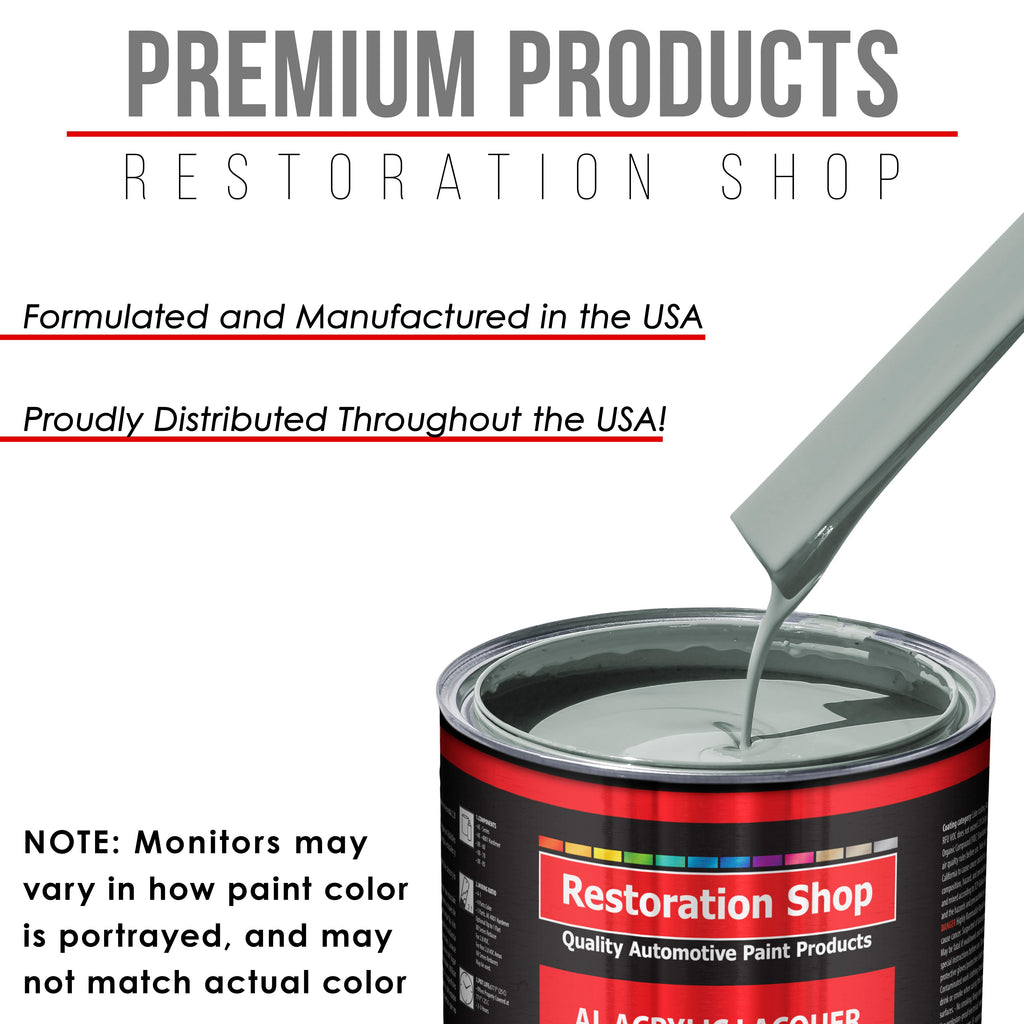 Fleet White - Acrylic Lacquer Auto Paint - Complete Gallon Paint Kit with Medium Thinner - Professional Automotive Car Truck Guitar Refinish Coating