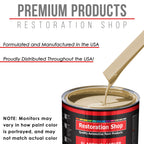 Ivory - Acrylic Lacquer Auto Paint - Complete Gallon Paint Kit with Medium Thinner - Professional Gloss Automotive Car Truck Guitar Refinish Coating