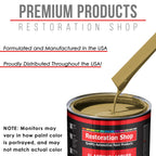 Buckskin Tan - Acrylic Lacquer Auto Paint - Complete Gallon Paint Kit with Slow Dry Thinner - Professional Automotive Car Truck Refinish Coating