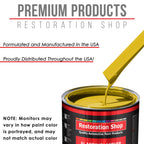 Electric Yellow - Acrylic Lacquer Auto Paint - Complete Gallon Paint Kit with Slow Dry Thinner - Professional Automotive Car Truck Refinish Coating