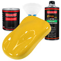 Indy Yellow - Acrylic Lacquer Auto Paint - Complete Quart Paint Kit with Medium Thinner - Professional Automotive Car Truck Guitar Refinish Coating