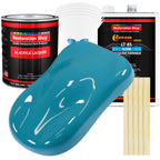 Petty Blue - Acrylic Lacquer Auto Paint - Complete Gallon Paint Kit with Slow Dry Thinner - Professional Automotive Car Truck Guitar Refinish Coating