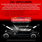Pro Street Red - Acrylic Lacquer Auto Paint - Complete Gallon Paint Kit with Slow Dry Thinner - Professional Automotive Car Truck Refinish Coating