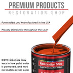 Speed Orange - Acrylic Lacquer Auto Paint - Complete Quart Paint Kit with Medium Thinner - Professional Automotive Car Truck Guitar Refinish Coating