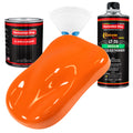 Omaha Orange - Acrylic Lacquer Auto Paint - Complete Quart Paint Kit with Medium Thinner - Professional Automotive Car Truck Guitar Refinish Coating