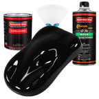 Jet Black (Gloss) - Acrylic Lacquer Auto Paint - Complete Quart Paint Kit with Medium Thinner - Professional Automotive Car Truck Refinish Coating