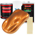 Sunburst Orange Metallic - Acrylic Lacquer Auto Paint - Complete Gallon Paint Kit with Medium Thinner - Pro Automotive Car Truck Refinish Coating