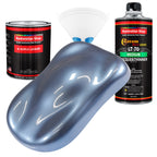 Sonic Blue Metallic - Acrylic Lacquer Auto Paint - Complete Quart Paint Kit with Medium Thinner - Pro Automotive Car Truck Guitar Refinish Coating