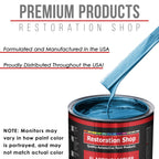 Cobra Blue Metallic - Acrylic Lacquer Auto Paint - Complete Gallon Paint Kit with Medium Thinner - Professional Automotive Car Truck Refinish Coating