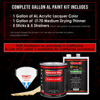 Viper Blue Metallic - Acrylic Lacquer Auto Paint - Complete Gallon Paint Kit with Medium Thinner - Professional Automotive Car Truck Refinish Coating