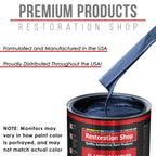 Moonlight Drive Blue Metallic - Acrylic Lacquer Auto Paint (Complete Gallon Paint Kit with Slow Dry Thinner) Pro Automotive Car Truck Refinish Coating