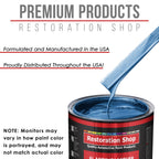 Intense Blue Metallic - Acrylic Lacquer Auto Paint - Complete Gallon Paint Kit with Medium Thinner - Pro Automotive Car Truck Guitar Refinish Coating