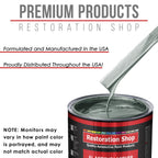 Steel Gray Metallic - Acrylic Lacquer Auto Paint - Complete Gallon Paint Kit with Medium Thinner - Professional Automotive Car Truck Refinish Coating