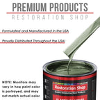Fern Green Metallic - Acrylic Lacquer Auto Paint - Complete Gallon Paint Kit with Slow Dry Thinner - Pro Automotive Car Truck Guitar Refinish Coating
