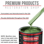 Medium Green Metallic - Acrylic Lacquer Auto Paint - Complete Gallon Paint Kit with Medium Thinner - Pro Automotive Car Truck Guitar Refinish Coating