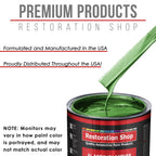 Gasser Green Metallic - Acrylic Lacquer Auto Paint - Complete Quart Paint Kit with Medium Thinner - Pro Automotive Car Truck Guitar Refinish Coating
