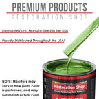 Firemist Lime - Acrylic Lacquer Auto Paint - Complete Gallon Paint Kit with Slow Dry Thinner - Professional Automotive Car Truck Refinish Coating