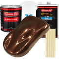 Whole Earth Brown Firemist - Acrylic Lacquer Auto Paint - Complete Gallon Paint Kit with Slow Dry Thinner - Pro Automotive Car Truck Refinish Coating