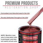 Firemist Red - Acrylic Lacquer Auto Paint - Complete Gallon Paint Kit with Slow Dry Thinner - Professional Automotive Car Truck Refinish Coating