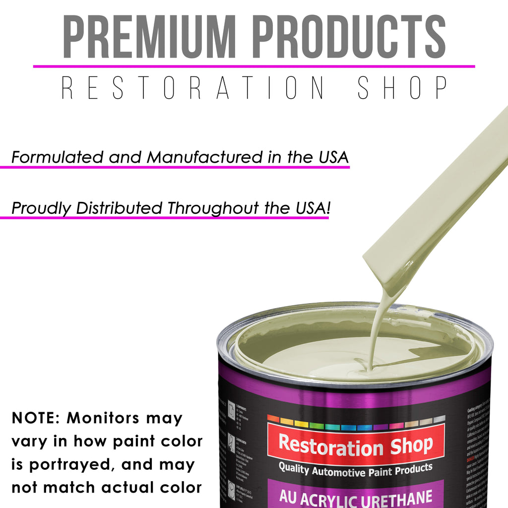 Grand Prix White Acrylic Urethane Auto Paint - Complete Quart Paint Kit - Professional Single Stage Automotive Car Truck Coating 4:1 Mix Ratio 2.8 VOC