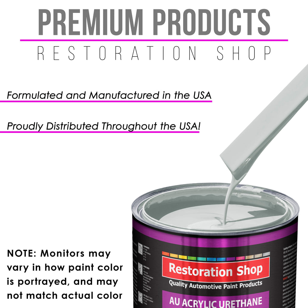 Cameo White Acrylic Urethane Auto Paint (Complete Quart Paint Kit) Professional Single Stage Gloss Automotive Car Truck Coating, 4:1 Mix Ratio 2.8 VOC